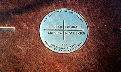 Four Corners plaque