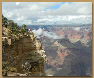 A view from the south rim of the Grand Canyon