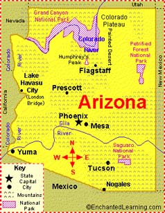 Arizona map